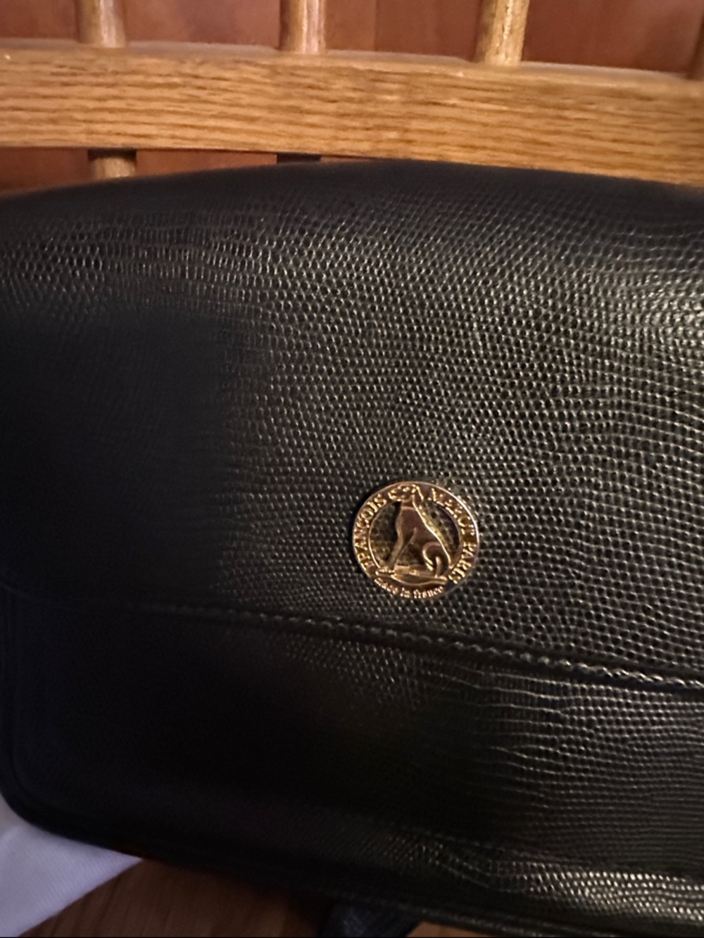 Francois Marot made in Paris Vintage Black Leather Crossbody
-price is firm - Picture 12 of 12